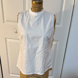 Banana Republic High-Neck White Blouse